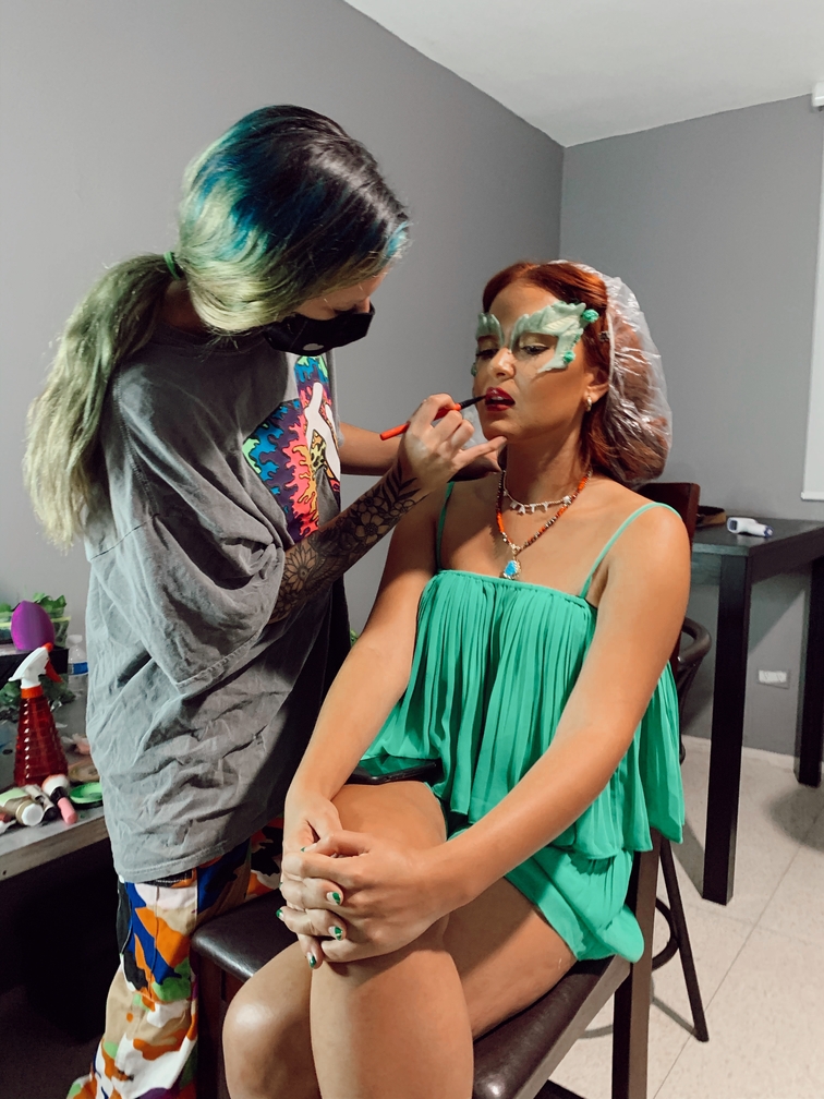 Poison Ivy Makeup Look