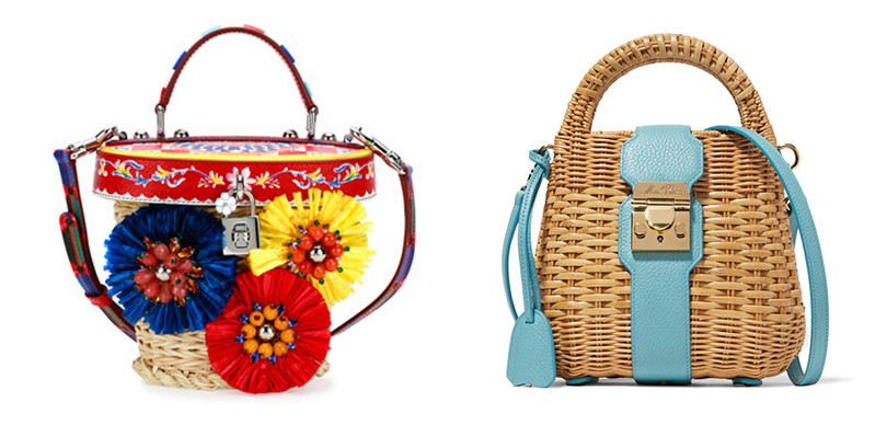 carteras de paja coloridas, tendencia de verano, carteras de paja, moda, tips de verano, tips de carteras, carteras de verano