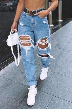 jeans con rotos